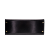 Hermès 28cm Kelly Sellier Black Box Calf Leather Gold Hardware