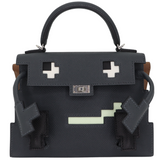 Hermès Kelly Doll Picto Gris Misty Epsom Leather Palladium Hardware