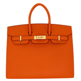 Hermès 25cm Birkin HSS Sellier Orange/Gold Epsom Leather BrushedGold Hardware