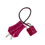 Hermès 25cm Birkin Rose Scheherazade Shiny Niloticus Crocodile Palladium Hardware