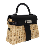 Hermès Kelly Mini Picnic Black Box Calf Leather Palladium Hardware