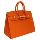 Hermès 25cm Birkin HSS Sellier Orange/Gold Epsom Leather BrushedGold Hardware