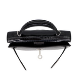 Hermès Kelly II Sellier Mini Black Shiny Alligator Palladium Hardware