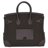 Hermès 25cm Birkin Cargo Bronze/Ebene Canvas/Swift Leather Palladium Hardware