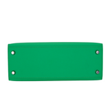 Hermès 25cm Kelly Sellier Vert Comics Epsom Leather Palladium Hardware