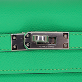 Hermès 25cm Kelly Sellier Vert Comics Epsom Leather Palladium Hardware