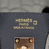 Hermès 20cm Birkin Sellier Faubourg House Rainy Day Jour de Pluie Permabrass Hardware