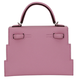 Hermès Kelly Doll Picto Mauve Sylvestre Epsom Leather Palladium Hardware