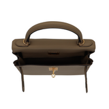 Hermès 28cm Kelly Retourne Beige Marfa Clemence Leather Gold Hardware
