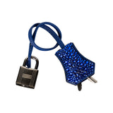 Herm�s 30cm Birkin Customized Union Jack Swarovski Crystal Palladium Hardware