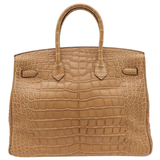 Hermès 35cm Birkin Trench Matte Alligator Palladium Hardware
