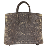 Hermès 25cm Birkin Ombre Lizard Palladium Hardware