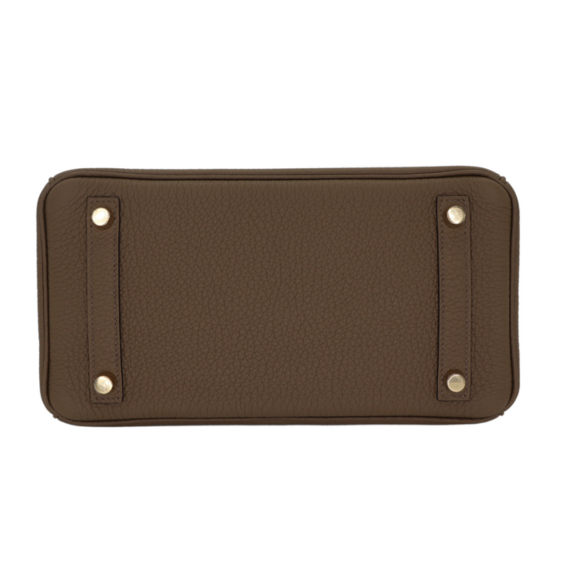 Hermès 25cm Birkin Verso Toundra/Blanc Togo Leather Gold Hardware