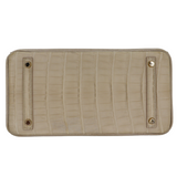 Hermès 30cm Birkin Beton Matte Alligator Gold Hardware