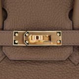 Hermès 25cm Birkin Verso Toundra/Blanc Togo Leather Gold Hardware