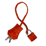 Hermès 30cm Birkin Orange Shiny Porosus Crocodile Palladium Hardware