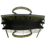 Hermès 30cm Birkin Canopee Shiny Niloticus Crocodile Palladium Hardware