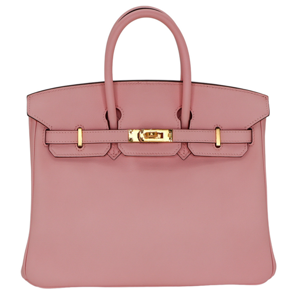 Hermès 25cm Birkin Rose Sakura Swift Leather Gold Hardware