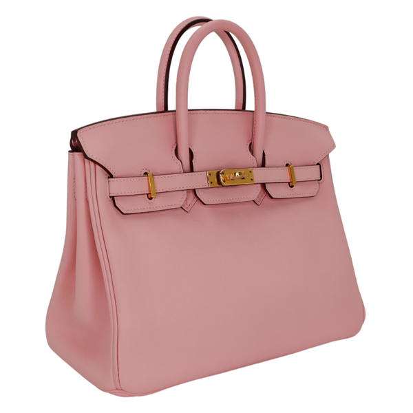 Hermès 25cm Birkin Rose Sakura Swift Leather Gold Hardware