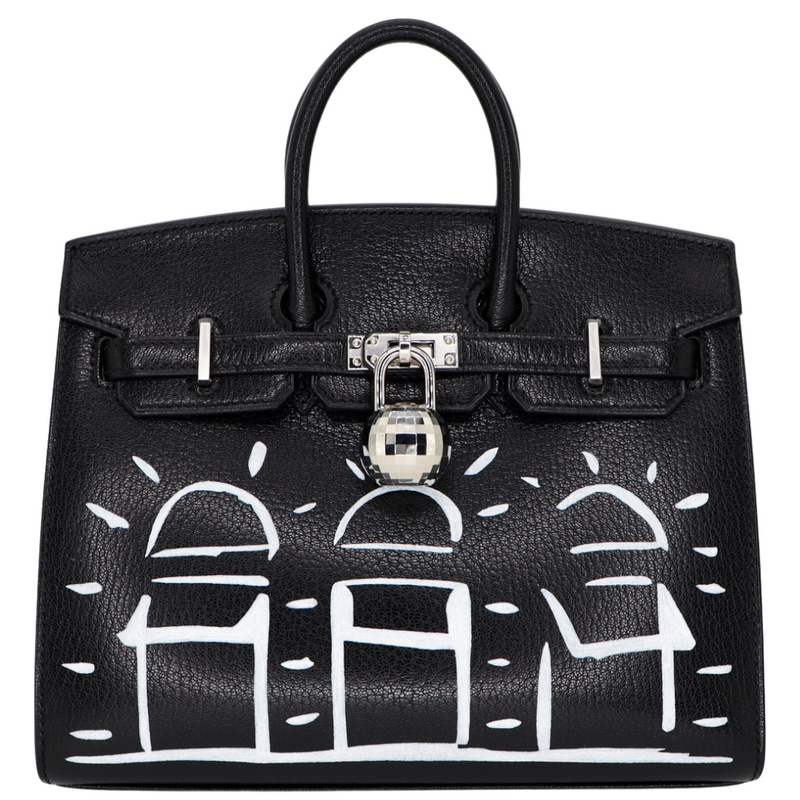 Hermès 20cm Birkin Sellier Disco Chèvre Leather Palladium Hardware