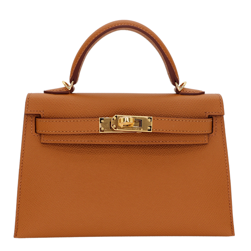 Hermès Kelly II Sellier Mini HSS Gold/Black Epsom Leather Gold Hardware