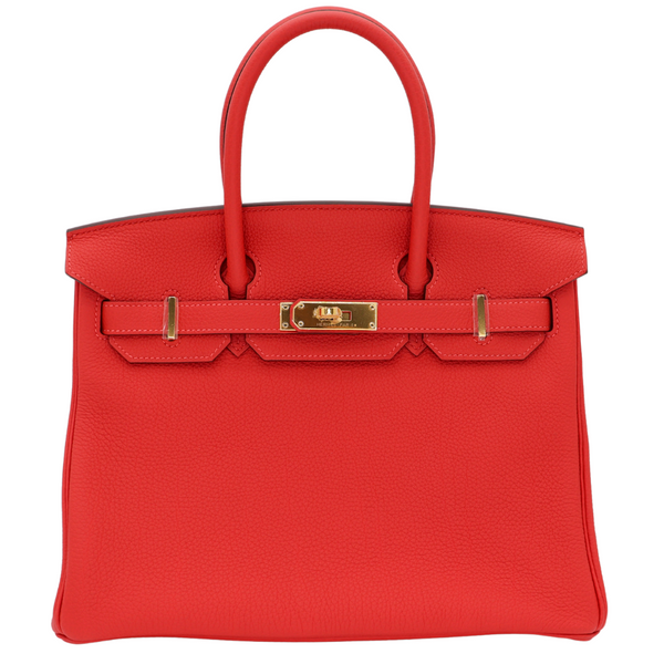 Hermès 30cm Birkin Capucine Togo Leather Gold Hardware