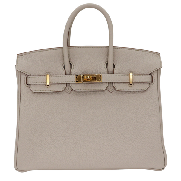 Hermès 25cm Birkin Beton Togo Leather Gold Hardware