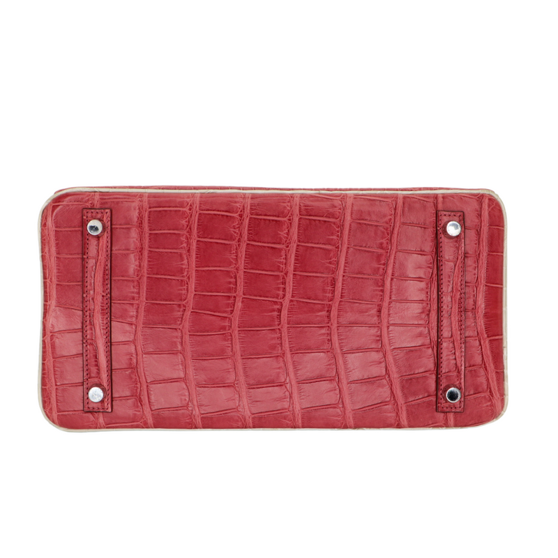 Hermès 30cm Birkin HSS Rose Indien/Amethyst/Beton Matte Alligator Brushed Palladium Hardware