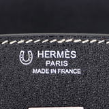 Hermès 25cm Birkin HSS Black Chèvre Leather Brushed Palladium Hardware