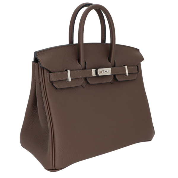 Hermès 25cm Birkin Ecorce Togo Leather Palladium Hardware