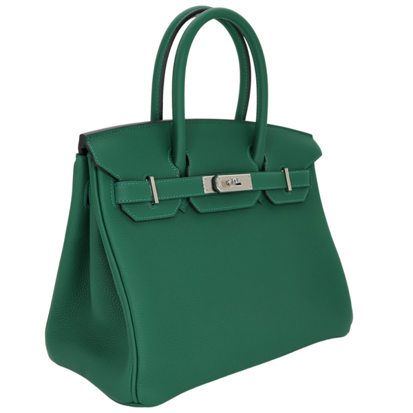 Hermès 30cm Birkin Vert Moyen Togo Leather Palladium Hardware
