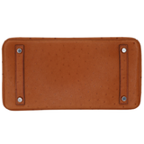 Hermès 30cm Birkin Touch Cognac/Etrusque Ostrich/ Shiny Alligator Palladium Hardware