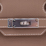 Hermès 30cm Birkin Etoupe Togo Leather Palladium Hardware