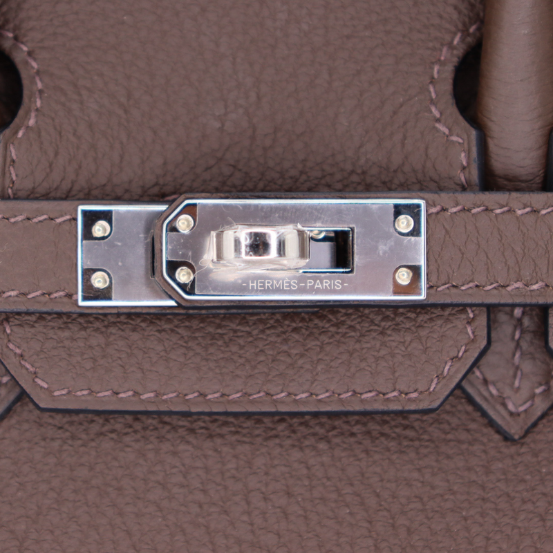 Hermès 25cm Birkin Ecorce Togo Leather Palladium Hardware