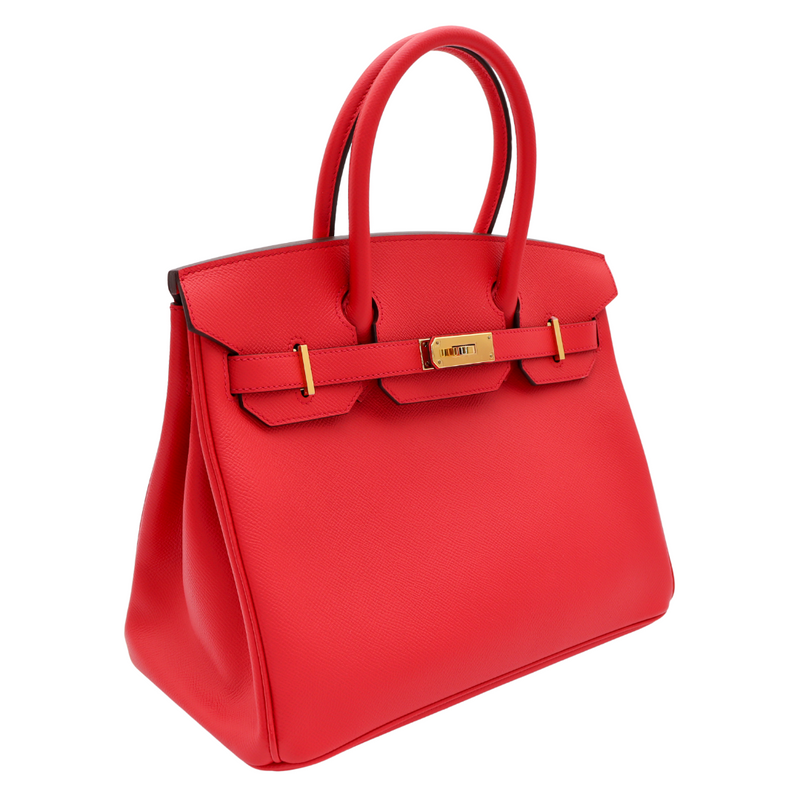 Hermès 30cm Birkin Rouge Casaque Epsom Leather Gold Hardware