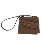 Hermès Kelly en Desordre Etoupe Epsom Leather Gold Hardware