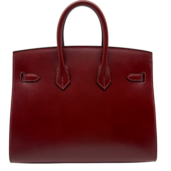 Hermès 25cm Birkin Sellier Rouge H Box Calf Leather Gold Hardware