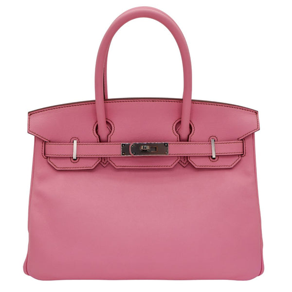 Hermès 30cm Birkin Bubblegum Swift Leather Palladium Hardware