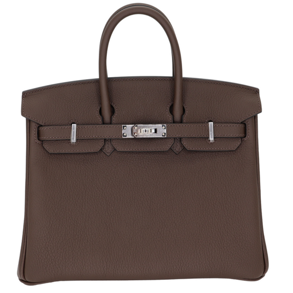 Hermès 25cm Birkin Ecorce Togo Leather Palladium Hardware