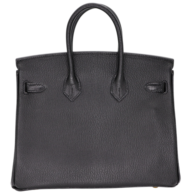 Hermès 25cm Birkin HSS Black/ Rouge Chèvre Leather Brushed Gold Hardware