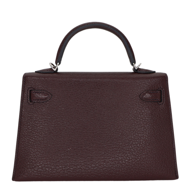 Hermès Kelly II Sellier Mini Rouge Sellier Chèvre Leather Palladium Hardware