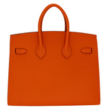 Hermès 25cm Birkin HSS Sellier Orange/Gold Epsom Leather BrushedGold Hardware
