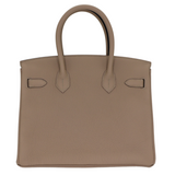 Hermès 30cm Birkin Gris Tourterelle Togo Leather Rose Gold Hardware
