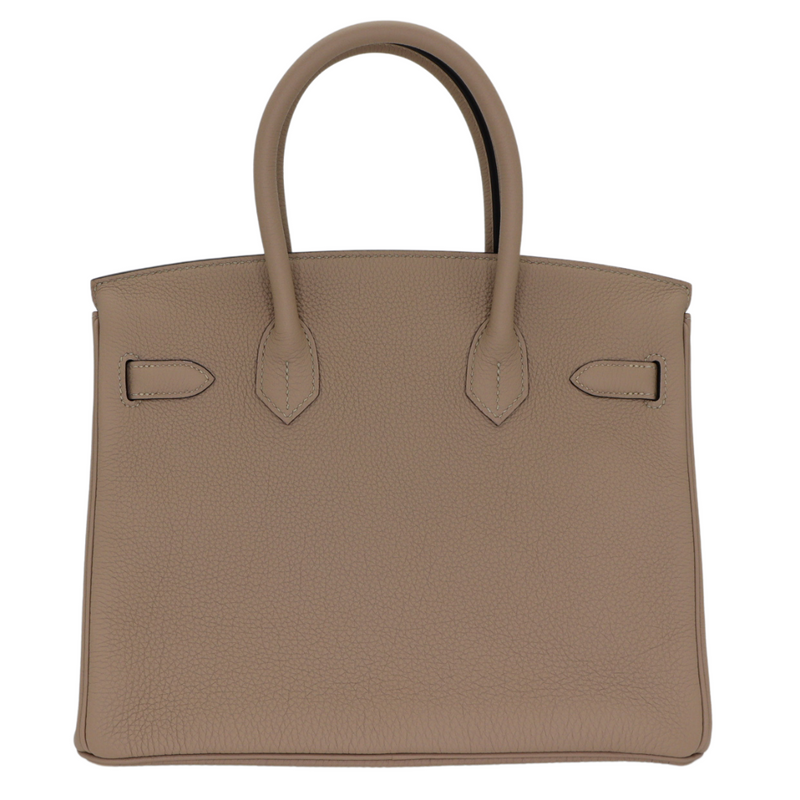 Hermès 30cm Birkin Gris Tourterelle Togo Leather Rose Gold Hardware