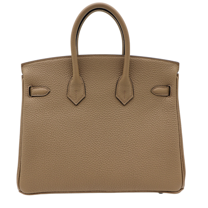 Hermès 25cm Birkin Beige Marfa Togo Leather Palladium Hardware