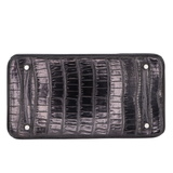 Hermès 35cm Birkin Black Matte Porosus Crocodile Palladium Hardware