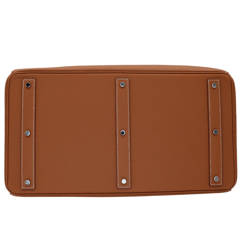 Hermès 50cm HAC Gold Togo Leather Palladium Hardware