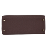 Hermès 28cm Kelly Retourne Chocolate Togo Leather Gold Hardware