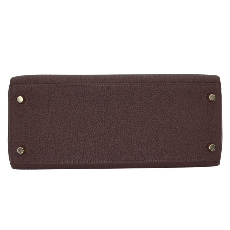 Hermès 28cm Kelly Retourne Chocolate Togo Leather Gold Hardware