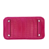 Hermès 25cm Birkin Rose Scheherazade Matte Alligator Palladium Hardware